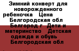 Зимний конверт для новорожденного ребеночка › Цена ­ 1 500 - Белгородская обл., Белгород г. Дети и материнство » Детская одежда и обувь   . Белгородская обл.